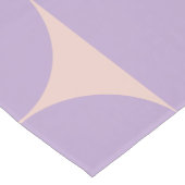 Moderner Musterlavender Mitte des Jahrhunderts Kurzer Tischläufer (Ecke)