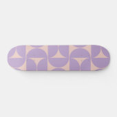Moderner Musterlavender Mitte des Jahrhunderts Skateboard (Horizontal)