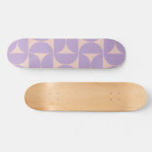 Moderner Musterlavender Mitte des Jahrhunderts Skateboard (Horizontal)