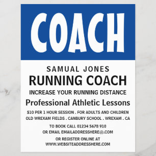 Moderner, mutiger, athletischer Lektion Werbung Fl Flyer