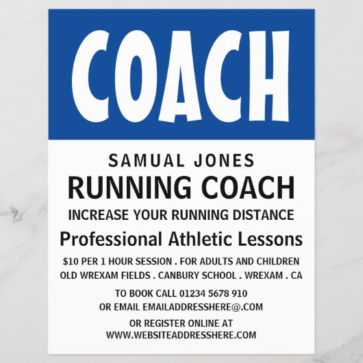 Moderner, mutiger, athletischer Lektion Werbung Fl Flyer (Vorne)