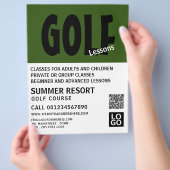 Moderner, mutiger, GoIf-Flyer für Werbung in der L Flyer (Hand)