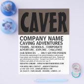 Moderner, mutiger, höhlenhafter Adventure Advertis Flyer (Einzeln)