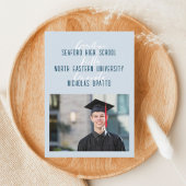 Moderner, mutiger Script Boy High School Abschluss Ankündigung