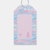 Moderner Muttertag Pastel Brushstroke Geschenkanhänger (Rückseite)