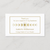 Moderner Mystical Moon-Kunde - Vielen Dank Visitenkarte (Vorderseite)