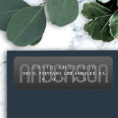 Moderner Nachname mit subtiler dunkelgrauer Farbe