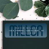 Moderner Nachname Subtil sehr dunkel blaue Farbe