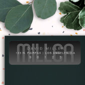 Moderner Nachname Subtil sehr dunkelgrau glänzend