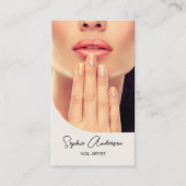 Moderner Nageldesigner Visitenkarte (Vorderseite)