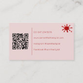 Moderner Nagelkünstler Visitenkarte (Rückseite)