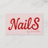Moderner Nagelkünstler Visitenkarte (Vorderseite)