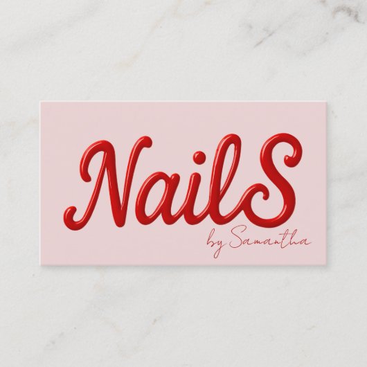 Moderner Nagelkünstler Visitenkarte (Vorderseite)