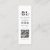 Moderner Nagelkünstlerischer Manikürspezialist Nai Mini Visitenkarte (Rückseite)