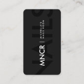 Moderner Nageltechniker Nail Artist Black Visitenkarte (Vorderseite)