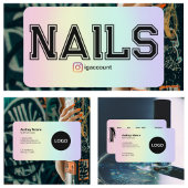 Moderner Nageltechniker Visitenkarte