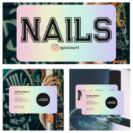 Moderner Nageltechniker Visitenkarte