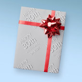 Moderner Name/Alter Geschenkpapier