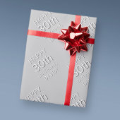 Moderner Name/Alter Geschenkpapier