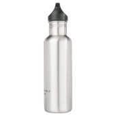 Moderner Name Beruflich Minimalistisch Schlicht Edelstahlflasche (Rechts)