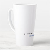 Moderner Name Beruflich Minimalistisch Schlicht Milchtasse (Linke Ecke)