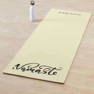 Moderner Name Citrine White Yoga Mat Yogamatte