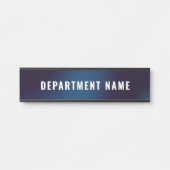 Moderner Name der Abteilung Türschild (Vorderseite )