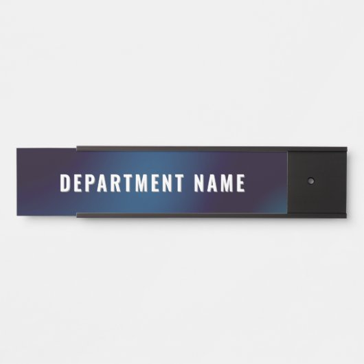 Moderner Name der Abteilung Türschild (Vorderseite )