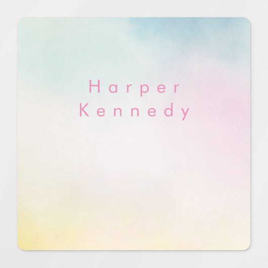 Moderner Name der Aquarellfarbe Etiketten (Design 2)