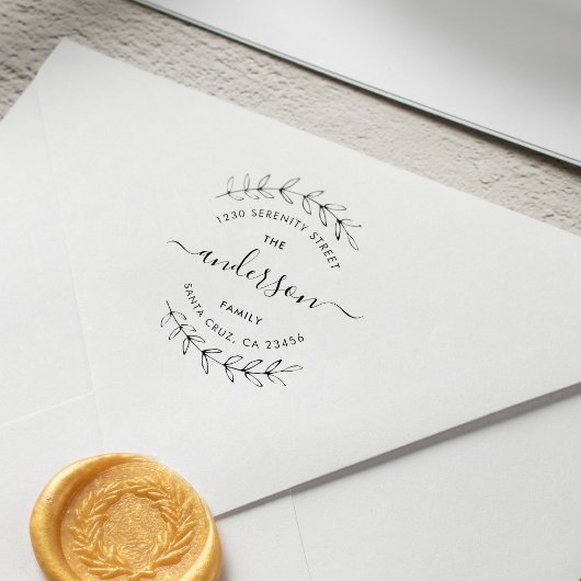 Moderner Name der Skriptfamilie und benutzerdefini Permastempel