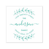 Moderner Name der Skriptfamilie und benutzerdefini Permastempel (Design)