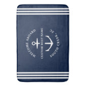 Moderner Name des benutzerdefinierten Schiffes Wil Badematte (Vorderseite Vertikal)