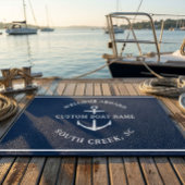 Moderner Name des benutzerdefinierten Schiffes Wil Fußmatte