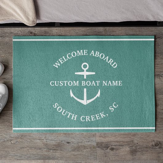 Moderner Name des benutzerdefinierten Schiffes Wil Fußmatte