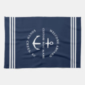 Moderner Name des benutzerdefinierten Schiffes Wil Geschirrtuch (Horizontal)