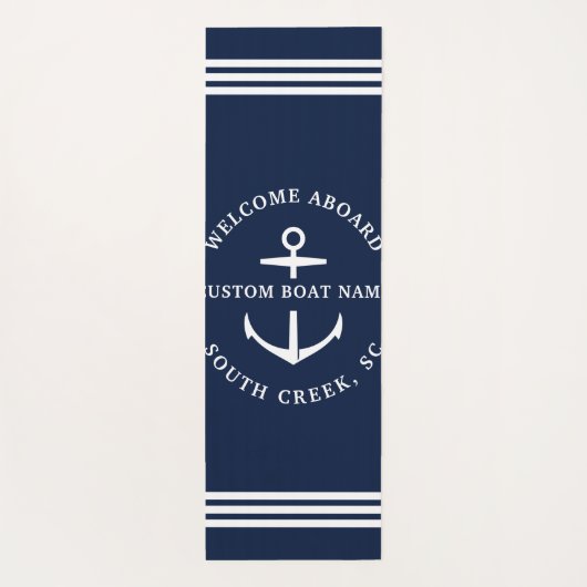 Moderner Name des benutzerdefinierten Schiffes Wil Yogamatte (Rückseite)