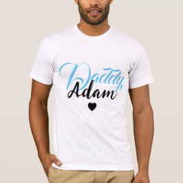 Moderner Name des Vaters - Personalisiert T-Shirt