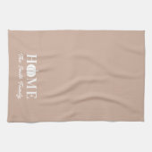 Moderner Name des White Pumpkin Erntedanks Geschirrtuch (Horizontal)