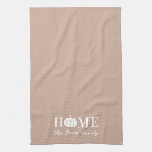 Moderner Name des White Pumpkin Erntedanks Geschirrtuch (Vertikal)