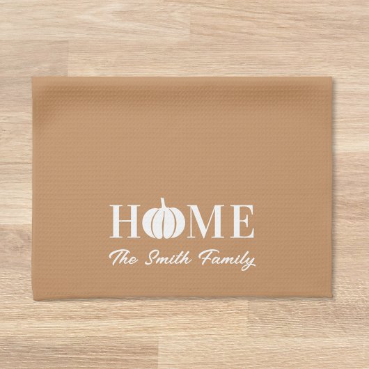 Moderner Name des White Pumpkin Erntedanks Geschirrtuch