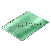 Moderner Name des Zeichenskriptes für das grüne Me Notizblock (Linke Seite)