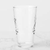 Moderner Name Einfaches Bier Glas (Links)