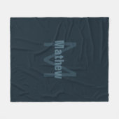 Moderner Name Fleecedecke (Vorderseite (Horizontal))