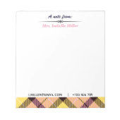 Moderner Name für benutzerdefinierte Skripte E-Mai Notizblock (Vorderseite)