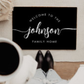 Moderner Name für Personalisierte Skriptfamilie Fußmatte