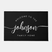 Moderner Name für Personalisierte Skriptfamilie Fußmatte (Vorderseite)