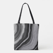 Moderner Name für Silver Black Agate Crystal Tasche (Rückseite)