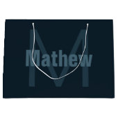 Moderner Name Große Geschenktüte (Vorderseite)