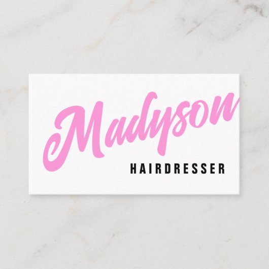 Moderner Name | Handgeschriebene SkriptTypografie Visitenkarte (Vorderseite)