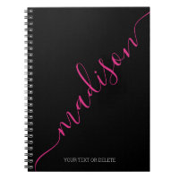 Moderner Name in schwarz rosa Handschrift